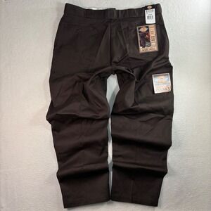 Dickies Double Knee Work Pants Men 42x34 Brown Loose Straight Scotchgard 3M NWT